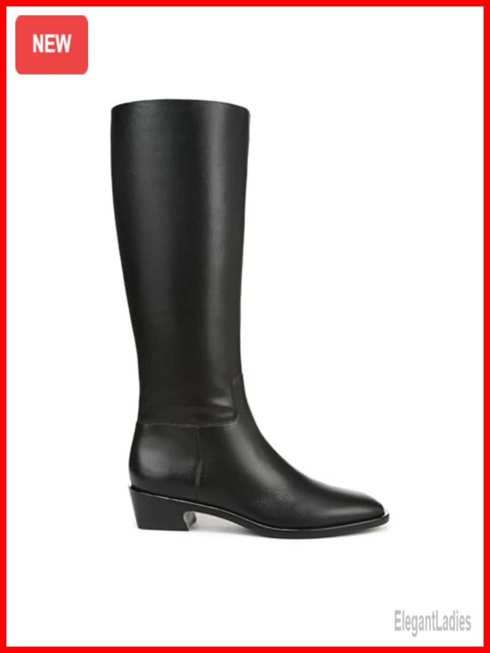 Suede Mid-Calf Zip Tall Boots Square Toe Block Heel - Picture 5 of 6
